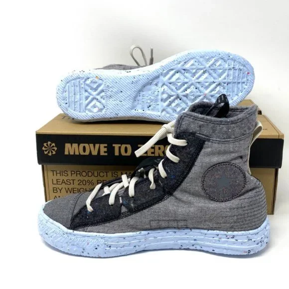 💖MEGA SALE💖Converse CTAS Crater High Top Blue Gray Black Shoes Womens 169418C - Picture 4 of 8